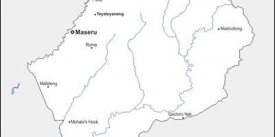 नक्शे के maputsoe लेसोथो
