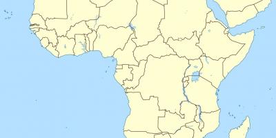 लेसोथो में अफ्रीका नक्शा
